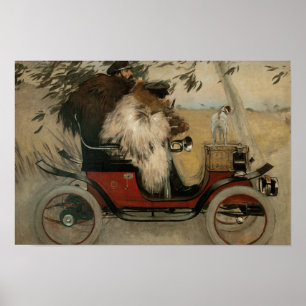 Ramon Casas - Ramon Casas en Pere Romeu Poster