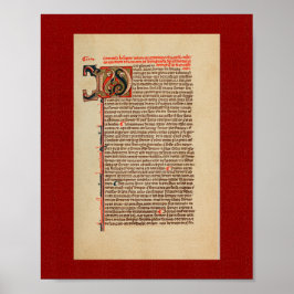 Ramon Llull: 13e eeuw verlicht Manuscript Poster