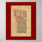 Ramon Llull: 13e eeuw verlicht Manuscript Poster (Voorkant)