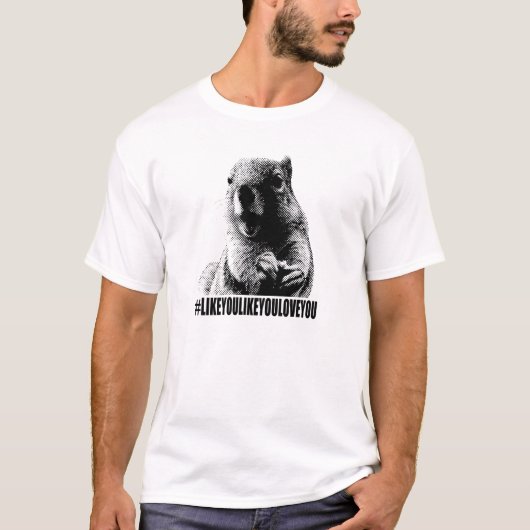 Ramon The Squirrel Hashtag Light T-Shirt (Voorkant)