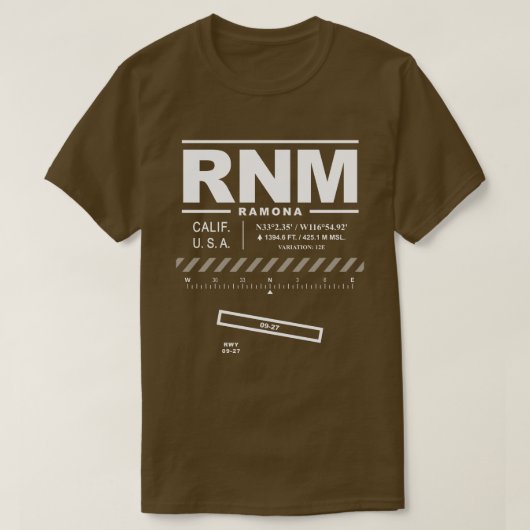 Ramona Airport RNM T-shirt (Design voorkant)