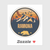 Ramona, California Sticker (Vel)
