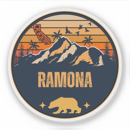 Ramona, California Sticker (Voorkant)