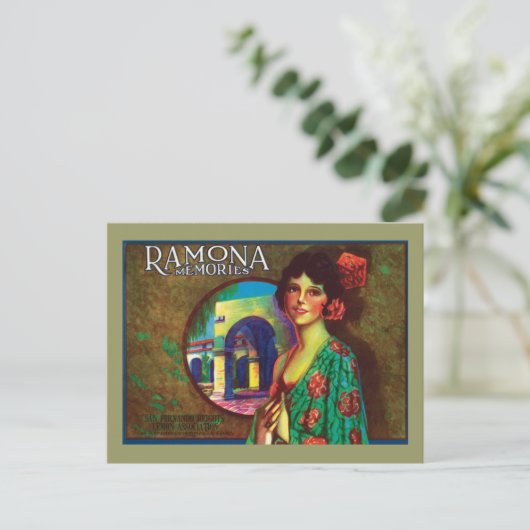 Ramona Memories Label Briefkaart (Staand voorkant)