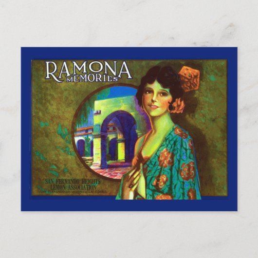  Ramona Memories Lemons Label Briefkaart (Voorkant)