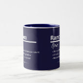 Ramona Personalized Name Coffee Mug Tweekleurige Koffiemok (Center)