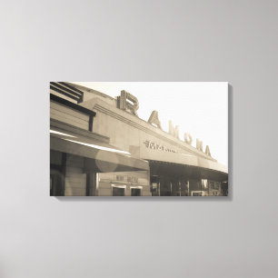 Ramona Theater Stretched Canvas Print