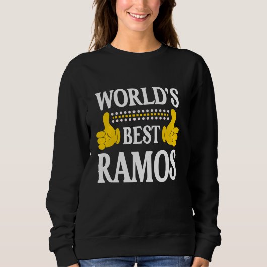 Ramos Achternaam Funny Team Familie Achternaam Wer Trui (Voorkant)