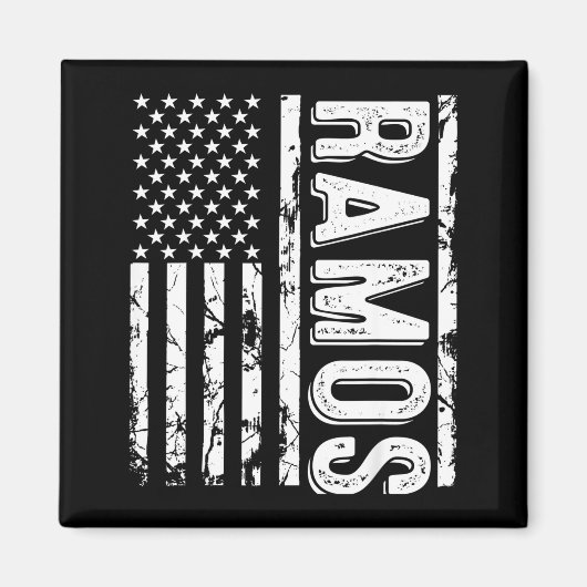 Ramos Achternaam Grappige Achternaam Team Ramos Fa Magneet (Voorkant)
