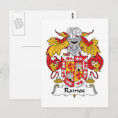 Ramos Family Crest Briefkaart (Voorkant / Achterkant)
