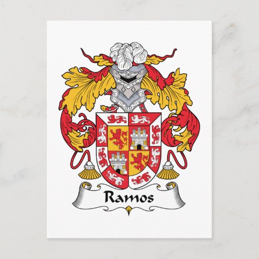 Ramos Family Crest Briefkaart (Voorkant)