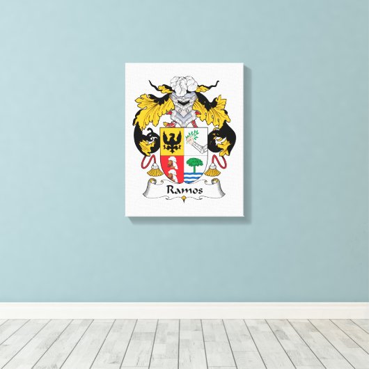 Ramos Family Crest Canvas Afdruk (Insitu (Houten vloer))