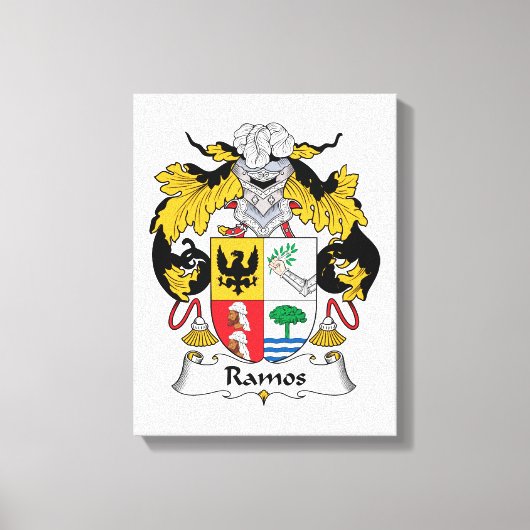 Ramos Family Crest Canvas Afdruk (Voorkant)