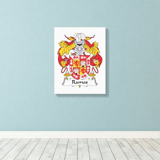 Ramos Family Crest Canvas Afdruk (Insitu (Houten vloer))