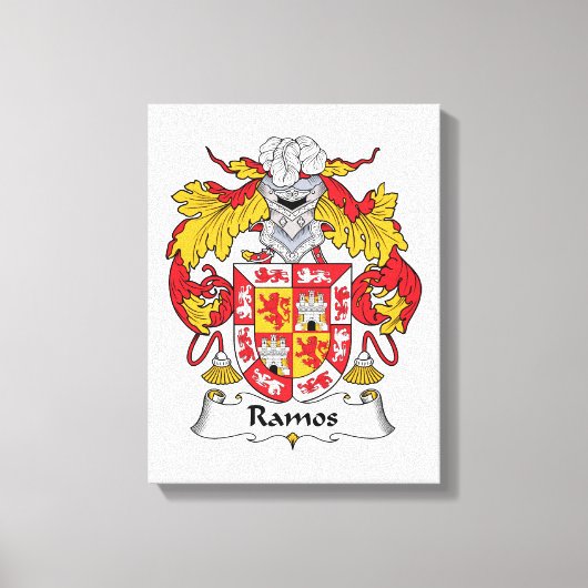 Ramos Family Crest Canvas Afdruk (Voorkant)