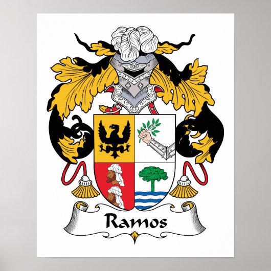 Ramos Family Crest Poster (Voorkant)