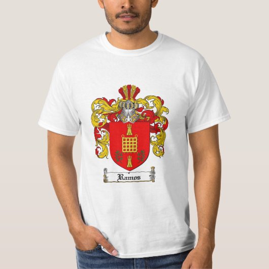 Ramos Family Crest - Ramos Coat of Arms T-shirt (Voorkant)