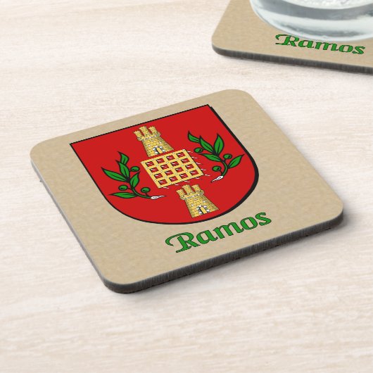 Ramos Family Shield Bier Onderzetter (Linkerzijde)