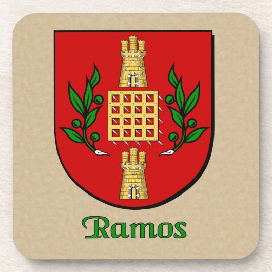 Ramos Family Shield Bier Onderzetter (Voorkant)