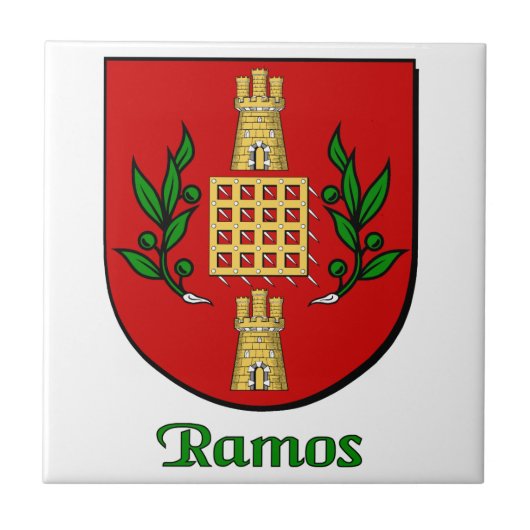 Ramos Family Shield Decoratieve Tegel Tegeltje (Voorkant)