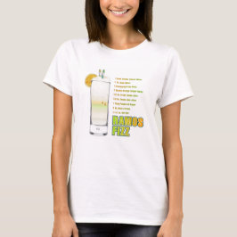 Ramos Gin Fizz Cocktail Recipe Art Clothing  T-shirt