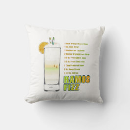 Ramos Gin Fizz Cocktailrecept Kunst Kussen
