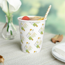 Ramos Gin Fizz Cocktailrecept Kunst Papieren Bekers