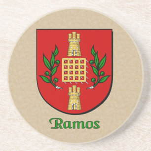 Ramos Heraldic Shield Zandsteen Onderzetter