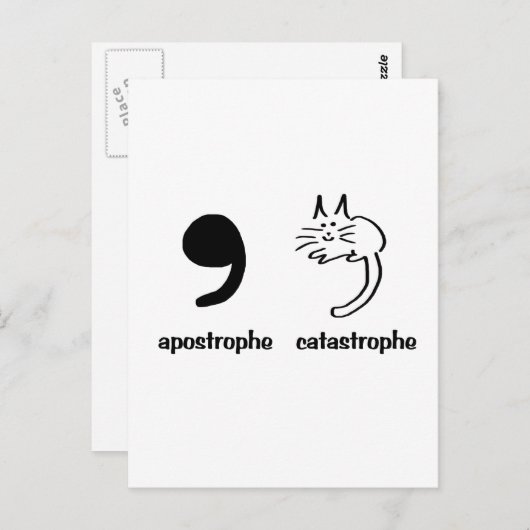 ramp met apostrofe briefkaart (Voorkant / Achterkant)