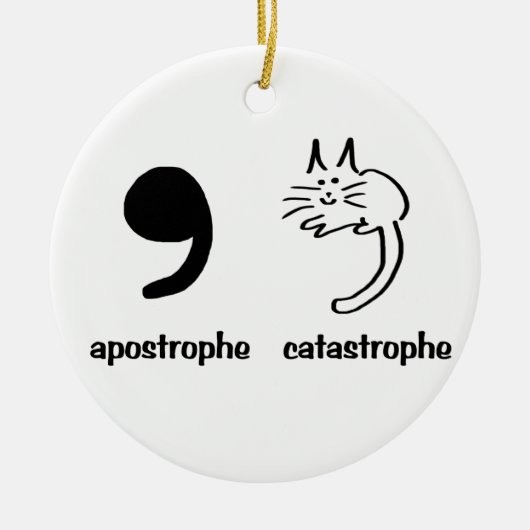 ramp met apostrofe keramisch ornament (Voorkant)