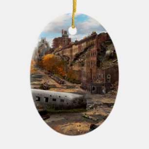 Ramp - New York, NY - Geen linkerafslag bij rood l Keramisch Ornament