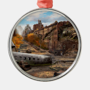 Ramp - New York, NY - Geen linksaf slaan bij rood  Metalen Ornament