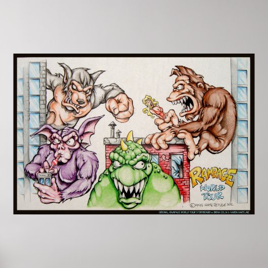 Rampage World Tour Storyboard Poster (Voorkant)