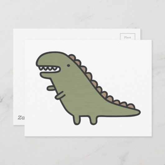 Rampaging Dinosaur! Briefkaart (Voorkant / Achterkant)