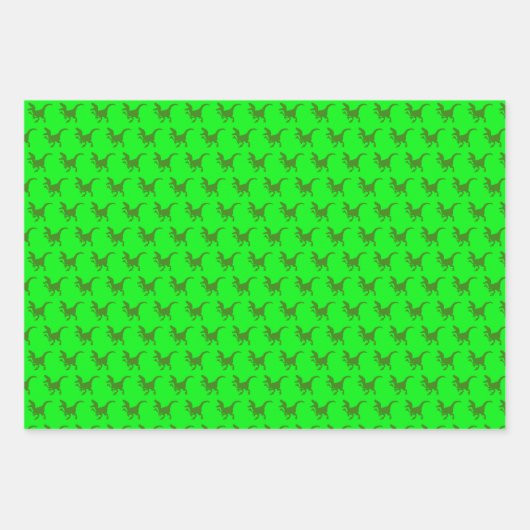 Rampaging Dinosaurs Inpakpapier Vel (Voorkant 2)