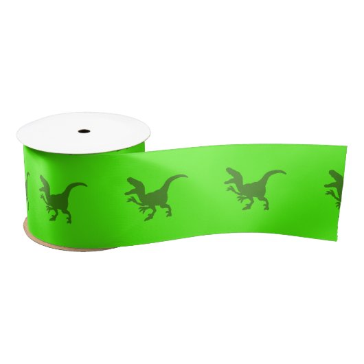 Rampaging Dinosaurs Ribbon Satijnen Lint (Spoel)