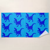 Rampaging Dinosaurus Beach Towel Strandlaken (Voorkant)