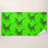 Rampaging Dinosaurus Beach Towel Strandlaken (Voorkant)