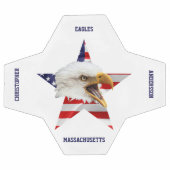Rampant Bald Eagle, de Amerikaanse vlag, Star Voetbal (Enkel)