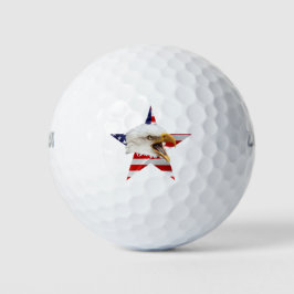 Rampant Eagle, de Amerikaanse vlag, patriottisch Golfballen