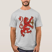 Rampant Lion met Celtic Cross T-Shirt (Voorkant)