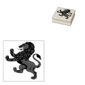 Rampant Lion of Scotland, rode leeuw Rubberstempel (Gestempeld)