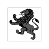 Rampant Lion of Scotland, rode leeuw Rubberstempel (Afrduk)