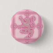 Rampant Lion Pink Glow Button (Voorkant)