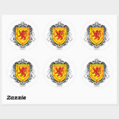 Rampant Lion Tribal Ronde Sticker (Vel)