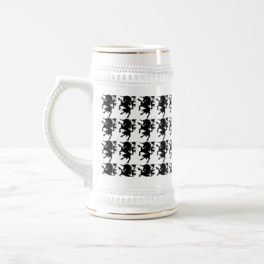 Rampant Unicorn Stein Bierpul (Links)