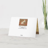 RAMPANT WHITE HORSE,BOMEN IN WOODLAND Parchment Kaart (Achterkant)