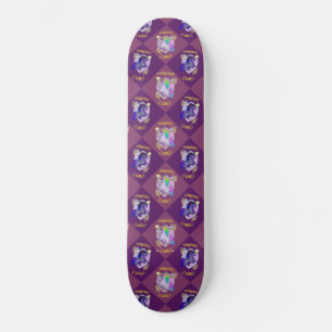 Rampantly Cute Unicorn Pattern Persoonlijk Skateboard