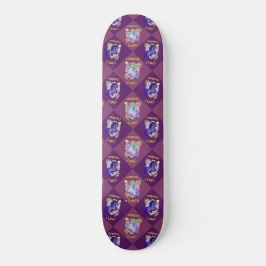 Rampantly Cute Unicorn Pattern Persoonlijk Skateboard (Voorkant)