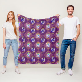 Rampantly Cute Unicorn Renaissance Fleece Blanket Deken